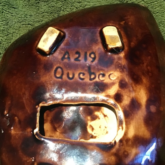 VINTAGE BROWN TONED GLAZED OBLONG CERAMIC ASHTRAY - Picture 6 of 9